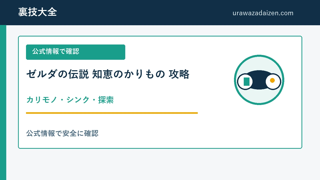ゼルダの伝説 知恵のかりもの カリモノ攻略